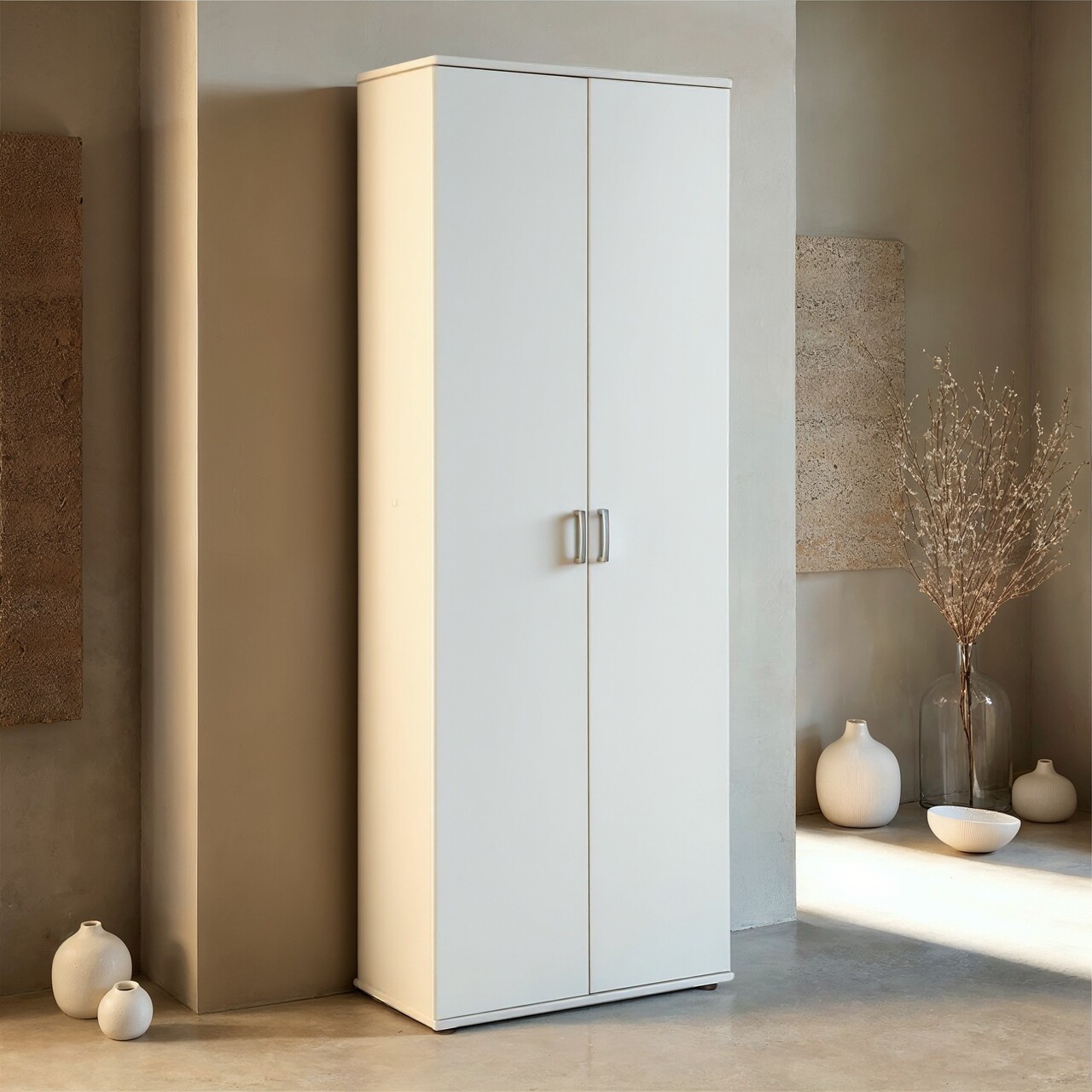 Dulap multifunctional Arconati, Inter Link, 70x35x189 cm, lemn, alb - imagine 7